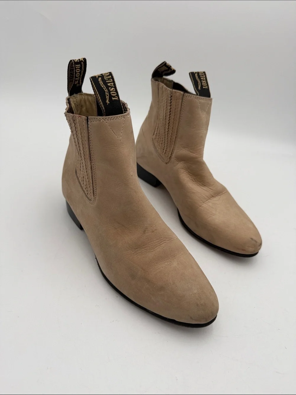 Los Altos western boots mens 7 tan festival rodeo casual office chair retro Y2K